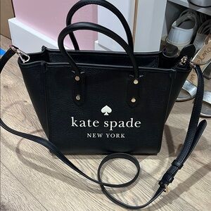 Kate Spade Black Satchel with Gold Hardware